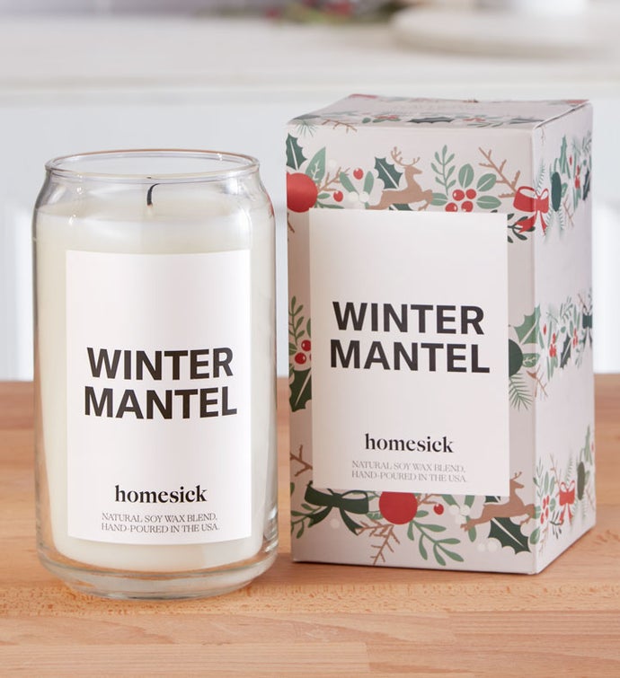 Homesick Winter Mantel Candle